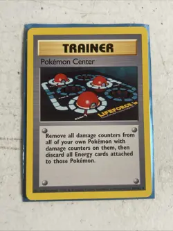 4th Print Pokemon Center Trainer Card 85/102 Base Set MP 1999-2000 - Image 1