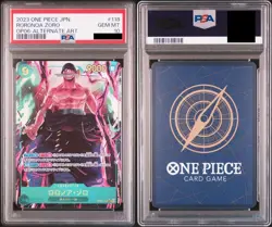 PSA 10 RORONOA Zoro OP06-118 One Piece Card SEC ALT ART 2023 Japanese Japan - Image 3