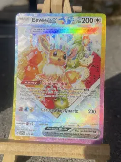 Pokemon TCG Prismatic Evolutions Eevee EX 174 Black Star Promo Card - Image 1