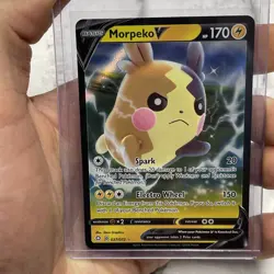 Pokemon Morpeko V 037/072 Shining Fates Ultra Rare Holo Pokemon TCG Card NM/MT - Image 1