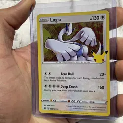 Pokemon Lugia 022/025 Celebrations 25th Anniversary Holo Rare NM Pokemon Card - Image 2