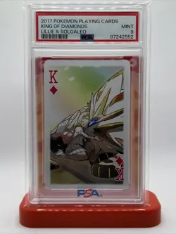 Lillie Solgaleo King Of Diamonds - PSA 9 - Lillie & Friends Pokemon Playing Card - Image 1