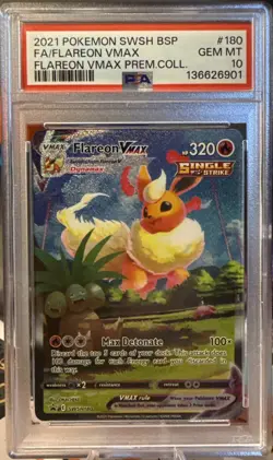 Flareon VMAX SWSH180 SWSH: Sword & Shield Promo Cards Holo - Image 1