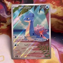 Pokemon TCG Misty's Lapras Illustration Rare Card 194/182 Destined Rivals - Image 1