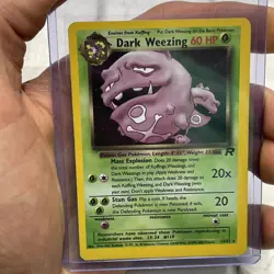 Dark Weezing 14/82 Holo Rare Team Rocket Unlimited WOTC Pokemon Card LP/NM TCG - Image 1