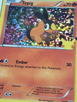 PROMO HOLO Tepig 13/25 MCDONALDS Pokemon Celebrations 25th Anniversary Card - Image 2