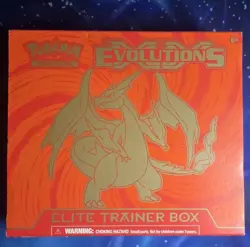 Pokemon XY Evolutions Charizard ETB- Box, Box Sleev, Dice & Card Sleeves NO PACK - Image 1