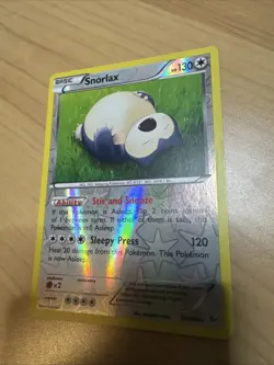 Pokemon TCG Card 2014 XY Flashfire - Snorlax 80/106 Reverse Holo - Image 2