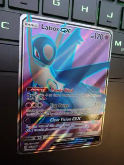 Pokemon TCG Latios GX Unified Minds Holo Card 223/236 Full Art Ultra Rare NM - Image 5