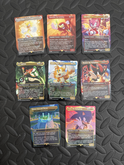 ✨ FOIL ✨8 CARD SET - OPENED - Friends and Foes Secret Lair x Sonic-UNSEALED MTG - Image 1