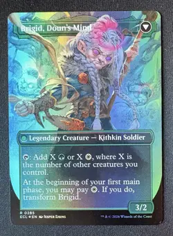 Brigid, Clachan's Heart - BORDERLESS - Lorwyn Eclipsed ECL - 285 - MTG Magic - Image 2