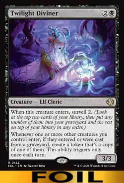 Twilight Diviner ** FOIL ** #122 - Lorwyn Eclipsed - NM MTG - Image 1