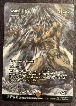 MTG Astral Titan - Primeval Titan (Showcase) Final Fantasy: Through the Ages Reg - Image 1