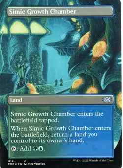2022 Magic the Gathering Simic Growth Chamber Land Borderless Foil Near Mint - Image 1