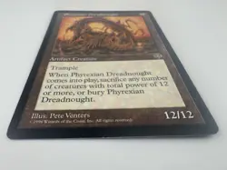 Phyrexian Dreadnought Mirage Regular Rare MTG Magic The Gathering 1996 WOTC - Image 3