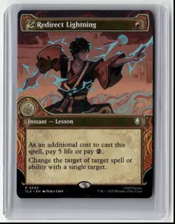 2025 Avatar: The Last Airbender: Borderless Redirect Lightning Rare Regular - Image 1