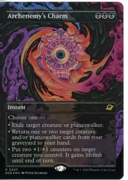 2025 Magic the Gathering Archenemy's Charm Instant Borderless Near Mint - Image 1