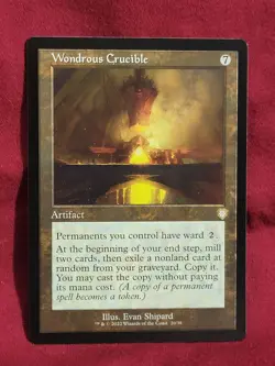 Wondrous Crucible X1 Retro Border BRC MTG Commander The Brothers War B1 - Image 3