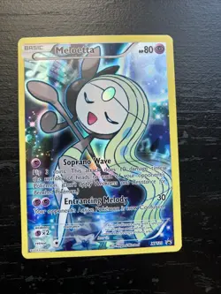 Pokemon TCG Meloetta XY120 Black Star Promo LP+ Condition - Image 1