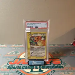 Pokemon Dragonite Expedition Base Set Holo Rare 009/165 2002 PSA 7 English Card - Image 1