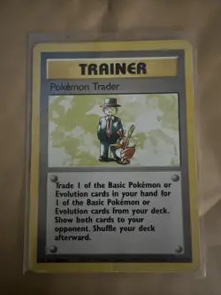Pokemon TCG Pokemon Trader 77/102 Rare Pokemon Base Set HP - Image 1