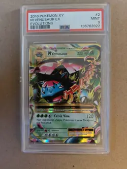 2016 Pokemon XY Evolutions M Venusaur EX #2/108 PSA 9 Mint - Image 1