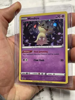 Pokemon Mimikyu Cosmos Holo Rare - 081/189 - Darkness Ablaze Pokemon 2020 LP - Image 2