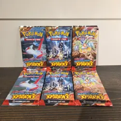 POKEMON TCG: SURGING SPARKS BOOSTER PACKS 💎SEALED💎MINT💎 6 PACK BUNDLE - Image 1