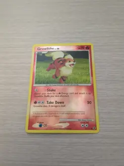 Growlithe LV.26 63/111 Reverse Holo Basic Common Rising Rivals 2009 Pokemon TCG - Image 1