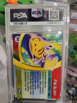 Pikachu Topps Pokemon Advanced Challenge PSA 10 GEM MT 2004 - Image 2