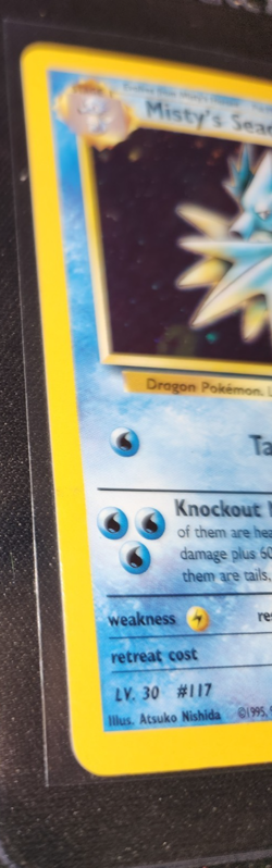 Pokemon TCG Misty's Seadra (Prerelease) 009/132 WotC Promo Holo - Image 3