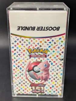 Pokemon 151 SV3.5 Booster Bundle Display Factory Sealed Case W/Acrylic Case - Image 1
