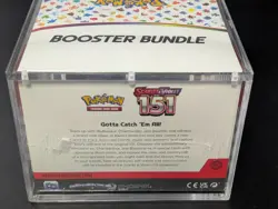 Pokemon 151 SV3.5 Booster Bundle Display Factory Sealed Case W/Acrylic Case - Image 3