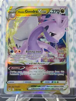 Pokemon TCG Hisuian Goodra VSTAR Lost Origin 136/196 Holo Ultra Rare Nm - Image 1
