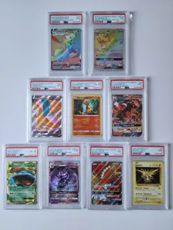 (9) Pokemon PSA Slabs Lot Gardevoir Kingdra Charizard Venusaur Ho-Oh Zapdos - Image 1