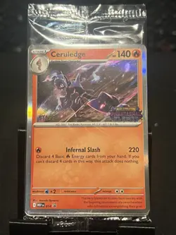 Pokemon Phantasmal Flames Prerelease Staff Promo SEALED - Image 1