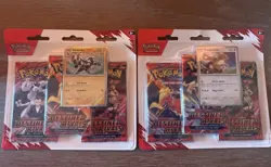 Pokemon Destined Rivals 3 Packs Blister Kangaskhan & 3 Pack Zebstrika NEW. - Image 1