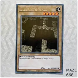 Labyrinth Wall - MAZE-EN031 - Rare 1st Edition Yugioh - Image 1