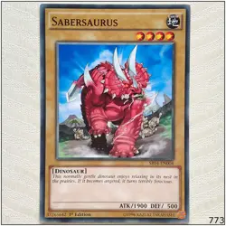 Sabersaurus - SR04-EN004 - Common 1st Edition Yugioh - Image 1