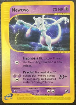 Mewtwo 56/165 Expedition E-Reader Rare Pokemon Card NM - Image 1