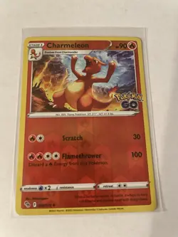 Charmeleon 9/78 Pokemon GO Reverse Holo Uncommon Pokemon TCG 009/078 Card - Image 1