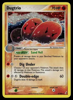 Pokemon Card - Dugtrio Crystal Guardians 5/100 Holo Rare - Image 1