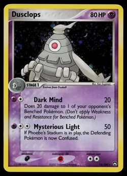 Pokemon Card - Dusclops Power Keepers 14/108 Holo SWIRL Rare - Image 1