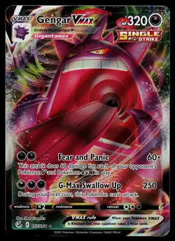 Pokemon Card - Gengar VMAX Fusion Strike 157/264 Ultra Rare - Image 1