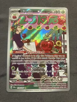 Pokemon TCG Dipplin Scarlet & Violet Twilight Masquerade Holo Card 170/167 NM - Image 1