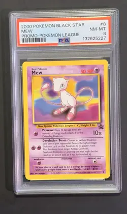 Vintage Pokemon Card - Wotc Promo Mew #08/53 Promo Regular Psychic PSA 8 English - Image 1