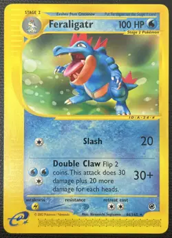 Feraligatr 46/165 Expedition E-Reader Rare Pokemon Card NM - Image 1