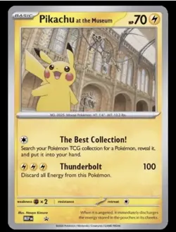 Pokemon TCG Pikachu At The Museum Jumbo Pokemon Card - - Image 1