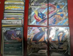 Pokemon Cards And Coins, Includes Rare, v, Ex, Trick Or Trade, 25th And More - Image 1