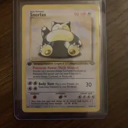 Pokemon TCG Snorlax Jungle Card 27/64 First Edition Vintage Light Play - Image 2